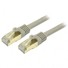 StarTech.com 6 in CAT6a Ethernet Cable - 10 Gigabit Category 6a Shielded Snagless RJ45 100W PoE Patch Cord - 10GbE Gray UL/TIA Certified - Cable de interconexión - RJ-45 (M) a RJ-45 (M) - 20 cm - STP - CAT 6a - moldeado, sin enganches - gris