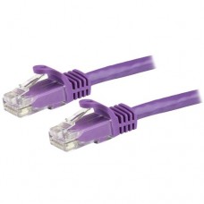 StarTech.com Cat6 Patch Cable - 14 ft - Purple Ethernet Cable - Snagless RJ45 Cable - Ethernet Cord - Cat 6 Cable - 14ft (N6PATCH14PL) - Cable de interconexión - RJ-45 (M) a RJ-45 (M) - 4.3 m - UTP - CAT 6 - moldeado, sin enganches - púrpura