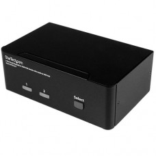 StarTech.com Switch Conmutador KVM de 2 Puertos DisplayPort - 4K 60Hz - Conmutador KVM / audio / USB - 2 x KVM / audio / USB - 1 usuario local - sobremesa - ca 120/230 V/cc 12 V - para P/N: SVA12M2NEUA, SVA12M5NA StarTech.com Switch Conmutador KVM de 2 Puertos DisplayPort - 4K 60Hz - Conmutador KVM / audio / USB - 2 x KVM / audio / USB - 1 usuario local - sobremesa - ca 120/230 V/cc 12 V - para P/N: SVA12M2NEUA, SVA12M5NA