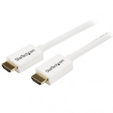 StarTech.com Cable HDMI de alta velocidad de 2m - Macho a Macho - Certificado CL3 Instalación en Pared - Ultra HD 4k x 2k - Blanco - Cable HDMI - HDMI (M) a HDMI (M) - 2 m - doble blindado - blanco
