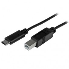 StarTech.com 2m 6ft USB C to USB B Cable - USB 2.0 - USB Type C Printer Cable M/M - USB 2.0 Type-C to Type-B Cable (USB2CB2M) - Cable USB - USB-C (M) a USB Tipo B (M) - Thunderbolt 3 / USB 2.0 - 2 m - negro