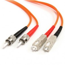 StarTech.com 1m Fiber Optic Cable - Multimode Duplex 62.5/125 - LSZH - ST/SC - OM1 - ST to SC Fiber Patch Cable (FIBSTSC1) - Cable de red - modo múltiple ST (M) a modo múltiple SC (M) - 1 m - fibra óptica - 62,5/125 micras