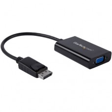 StarTech.com Adaptador de Vídeo DisplayPort a VGA con Audio -  Conversor  Hembra VGA HD15  a  Macho DP - 1920x1200 - Vídeo conversor - DisplayPort - VGA - negro - para P/N: DK30CH2DEP, DK30CH2DEPUE, TB32DP2T, TB3DK2DHV, TB3DK2DHVUE, TB3DKDPMAW, TB3DKDPMAW