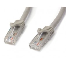 CABLE DE 10M GRIS DE RED GIGABIT CAT6 ETHERNET RJ45 SIN ENGANCHE - CABLE PATCH SNAGLESS MACHO A MACHO - STARTECH.COM MOD. N6PATC10MGR