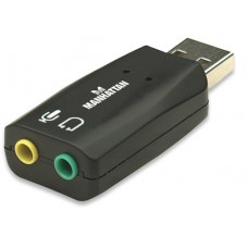ADAPTADOR CONVERTIDOR TARJETA SONIDO 5.1 USB A 3.5MM             