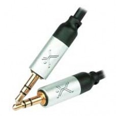 Cable de audio PERFECT CHOICE - 1 m, 3.5mm, 3.5mm, Macho/Macho, Negro