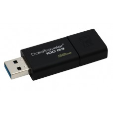 Memoria USB Kingston Technology Hi-Speed 100 G3 - 32 GB, USB 3.0, 40 MB/s, 10 MB/s, Negro