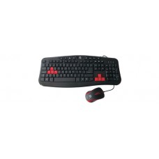 Kit de teclado y mouse Naceb Technology - Estándar, Negro