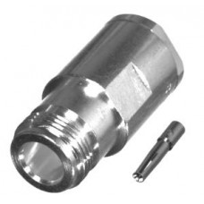 Conector N Hembra de anillo plegable para cables RG-8/U (BELDEN 8237), RG213/U (8267), RG214 (8268).