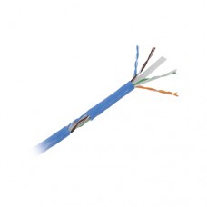 Bobina de 305 mts, cable UTP cat 6A, de color azul, soporta 10G-BaseT para transmisión de frecuencias de hasta 500Mhz,UL, para aplicaciones en CCTV, video en HD y redes de alta velocidad. Uso interior.