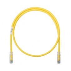 Cable de parcheo UTP Categoría 6, con plug modular en cada extremo - 1 m. - Amarillo