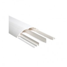 Ducto media caa color blanco de dos vias, de PVC auto extinguible,  90.5 x 19.7 x 1220mm (9400-01250)