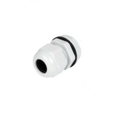 Conector Plástico Gris  Tipo Glándula para Cable de 3.5 a 6 mm de Diámetro.