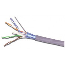 Bobina de Cable Blindado F/UTP de 4 Pares, Z-MAX, Cat6A, Soporte de Aplicaciones 10GBase-T, CMR (Riser), Color Azul, 305m