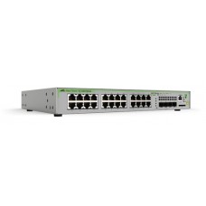 Switch Administrable CentreCOM GS970M, Capa 3 de 24 Puertos 10/100/1000 Mbps + 4 SFP Gigabit