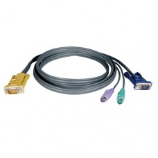Cable Tipo PS/2 TRIPP-LITE P774-010 - 3, 05 m, HD15, HD15, 2x MiniDIN-6, Macho/Macho