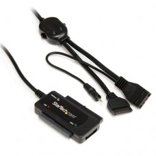 StarTech.com Adaptador Combo SATA IDE a USB 2.0 para Disco Duro y SSD con Alimentación - SATA - IDE - LP4 - USB A - Controlador de almacenamiento - ATA / eSATA - USB 2.0
