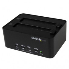 StarTech.com Estación de Conexión Duplicador Borrador Autónomo USB 3.0 de Discos Duros SSD SATA 2,5