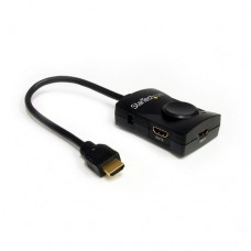 StarTech.com HDMI Splitter 1 In 2 Out - 1080p - 2 Port - USB-Powered - HDMI Multi Port - HDMI Audio Splitter (ST122HDMILE) - Separador de vídeo/audio - 2 x HDMI - sobremesa - para P/N: ST121WHD2, ST121WHDLR, ST121WHDS