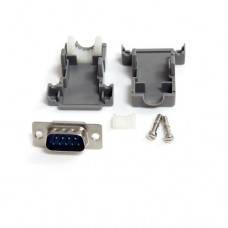 StarTech.com Assembled DB9 Male Solder D-SUB Connector w/ Plastic Backshell - Conector serie - DB-9 (M)