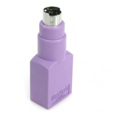 StarTech.com Adaptador Teclado o Ratón USB a  conector PS/2 PS2 MiniDIN - 1x Hembra USB - 1x  Macho Mini-DIN - Púrpura - Adaptador para teclado - USB (H) a PS/2 (M)