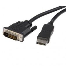 StarTech.com Cable de 1,8m Adaptador de Vídeo Externo DisplayPort a DVI - Conversor Pasivo DP++ Macho - DVI Macho - Hasta 1920x1200 - Cable DisplayPort - DisplayPort (M) a DVI-D (M) - 1.8 m - negro - para P/N: DPPNLFM3, DPPNLFM3PW