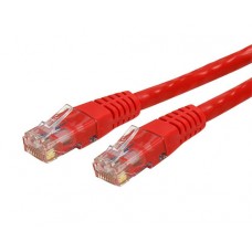 StarTech.com Cat6 Ethernet Cable - 3 ft - Red - Patch Cable - Molded Cat6 Cable - Short Network Cable - Ethernet Cord - Cat 6 Cable - 3ft (C6PATCH3RD) - Cable de interconexión - RJ-45 (M) a RJ-45 (M) - 91 cm - UTP - CAT 6 - moldeado - rojo