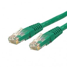 StarTech.com Cat6 Ethernet Cable - 35 ft - Green - Patch Cable - Molded Cat6 Cable - Long Network Cable - Ethernet Cord - Cat 6 Cable - 35ft (C6PATCH35GN) - Cable de interconexión - RJ-45 (M) a RJ-45 (M) - 10.6 m - UTP - CAT 6 - moldeado - verde