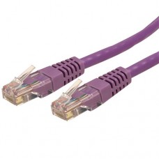 StarTech.com Cat6 Ethernet Cable - 6 ft - Purple - Patch Cable - Molded Cat6 Cable - Short Network Cable - Ethernet Cord - Cat 6 Cable - 6ft (C6PATCH6PL) - Cable de interconexión - RJ-45 (M) a RJ-45 (M) - 1.8 m - UTP - CAT 6 - moldeado - púrpura
