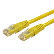 StarTech.com Cat6 Ethernet Cable - 3 ft - Yellow - Patch Cable - Molded Cat6 Cable - Short Network Cable - Ethernet Cord - Cat 6 Cable - 3ft (C6PATCH3YL) - Cable de interconexión - RJ-45 (M) a RJ-45 (M) - 0.9 m - CAT 6 - moldeado - amarillo