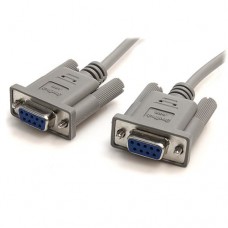 StarTech.com Cable de Módem Nulo de Serie Cruzado 3m Null RS232 Serial - 2x Hembra DB9 - Gris - Cable de módem nulo - DB-9 (H) a DB-9 (H) - 3 m - para P/N: NETRS232, NETRS2322P, NETRS232485W, PEX1S953LP, PEX2S1050, PEX2S953, PEX2S953LP StarTech.com Cable de Módem Nulo de Serie Cruzado 3m Null RS232 Serial - 2x Hembra DB9 - Gris - Cable de módem nulo - DB-9 (H) a DB-9 (H) - 3 m - para P/N: NETRS232, NETRS2322P, NETRS232485W, PEX1S953LP, PEX2S1050, PEX2S953, PEX2S953LP