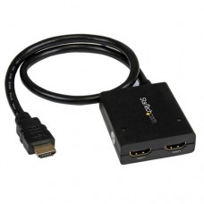 StarTech.com Multiplicador de Vídeo HDMI de 2 Puertos - Splitter HDMI 4k 30Hz de 2x1 Alimentado por USB o Adaptador de Alimentación - Separador de vídeo/audio - 2 x HDMI - sobremesa - para P/N: ST121SHD50, SVA5M3NEUA