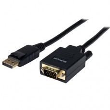 StarTech.com Cable Conversor de 1,8m de Video Adaptador DisplayPort a VGA Convertidor Macho VGA Macho DP 1920x1200 1080p - Cable DisplayPort - DisplayPort (M) a HD-15 (VGA) (M) - 1.83 m - negro
