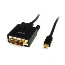 StarTech.com Cable de 1,8m Adaptador Gráfico Externo Mini DisplayPort a DVI - Conversor Mini DP  Macho - DVI Macho - Hasta 1920x1200 - Cable DisplayPort - Mini DisplayPort (M) a DVI-D (M) - 1.8 m - negro