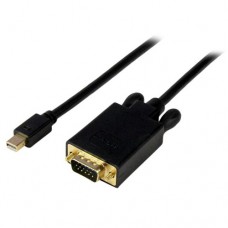 StarTech.com Cable 1,8m de Vídeo Adaptador Conversor Activo Mini DisplayPort a VGA - Macho HD15 - Macho mDP - 1920x1200 - 1080p - Negro - Vídeo conversor - VGA - DisplayPort - negro