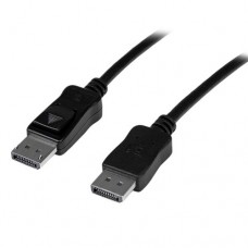 StarTech.com Cable de 15m de Extensión DisplayPort Activo - 2x Macho DP - Extensor - Negro - Cable DisplayPort - DisplayPort (M) a DisplayPort (M) - 15 m - activo, trabado - negro