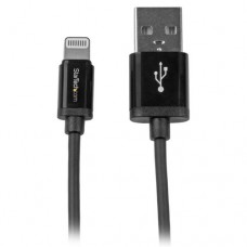 StarTech.com Cable 15cm Lightning 8 Pin a USB A 2.0 para Apple iPod iPhone iPad - Negro - Cable Lightning - Lightning (M) a USB (M) - 15 cm - doble blindado - negro - para P/N: ST4CU424, ST4CU424EU, ST4CU424UK, ST8CU824