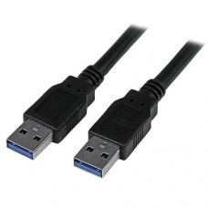 StarTech.com 6 ft / 2m Black SuperSpeed USB 3.0 Cable A to A - USB 3 A (m) to USB 3 A (m) (USB3SAA6BK) - Cable USB - USB Tipo A (M) a USB Tipo A (M) - USB 3.0 - 1.8 m - moldeado - negro - para P/N: HB30C1A1CPD, HB30C3A1CFBW, HB30C3A1CST, HB30C5A2CSC, HB30