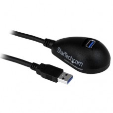 StarTech.com Cable de 1,5m de Extensión USB 3.0 SuperSpeed Tipo A - Macho a Hembra - Cable alargador USB - USB Tipo A (H) a USB Tipo A (M) - USB 3.0 - 1.5 m - negro - para P/N: CFASTRWU3, S355BU33ERM, USB3SAA3MBK