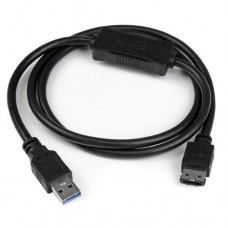 StarTech.com Cable de 91cm Adaptador USB 3.0 a eSATA para Disco Duro o SSD - SATA de 6 Gbps - Controlador de almacenamiento - eSATA 6Gb/s - 600 MBps - USB 3.0