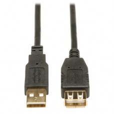 CABLE DE EXTENSION USB TRIPP-LITE U024-006, 2.0 DE ALTA VELOCIDAD (A M/H), 1.83 M [6 PIES],CONECTORES BAÃ?ADOS EN ORO.