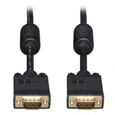 Tripp Lite 50ft VGA Coax Monitor Cable with RGB High Resolution HD15 M/M 50' - Cable VGA - HD-15 (VGA) (M) a HD-15 (VGA) (M) - 15.2 m - moldeado - negro