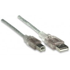 CABLE USB A-B 5.0M IMPRESORA PLATA                              