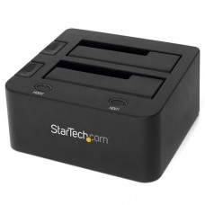 StarTech.com Docking Station USB 3.0 con UASP de 2 Bahías para Disco Duro o SSD SATA de 2,5 o 3,5 Pulgadas - Controlador de almacenamiento - 2.5