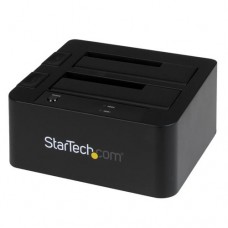 StarTech.com Docking Station eSATA USB 3.0 con UASP de 2 Bahías para Disco Duro o SSD SATA de 2,5 o 3,5 Pulgadas - Controlador de almacenamiento - 2.5