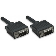 Cable VGA MANHATTAN - 20 m, VGA (D-Sub), VGA (D-Sub), Macho/Macho, Negro