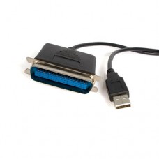 StarTech.com 10 ft USB to Parallel Printer Adapter - M/M - USB to ieee 1284 - USB to centronics - USB to Parallel Cable (ICUSB128410) - Adaptador paralelo - USB 2.0 - IEEE 1284 - negro