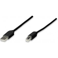 CABLE USB A-B 1.8M IMPRESORA NEGRO                              