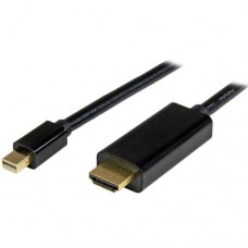 StarTech.com Cable Conversor Mini DisplayPort a HDMI de 2m - Color Negro - Ultra HD 4K - Cable de vídeo - DisplayPort / HDMI - Mini DisplayPort (M) a HDMI (M) - 2 m - negro - compatibilidad con 4K