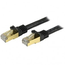 Cable de red StarTech.com - 0, 9 m, RJ-45, RJ-45, Macho/Macho, Negro